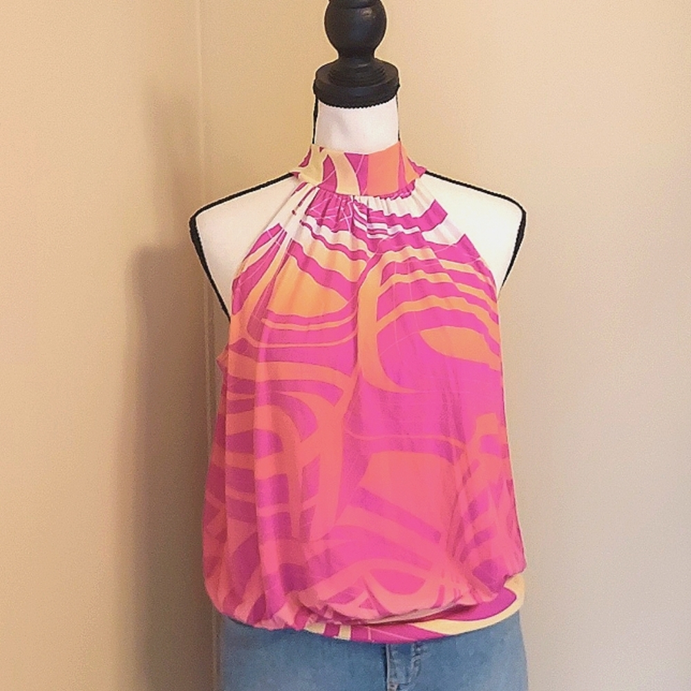 Axcess Vibrant Pink and White Striped Apparel